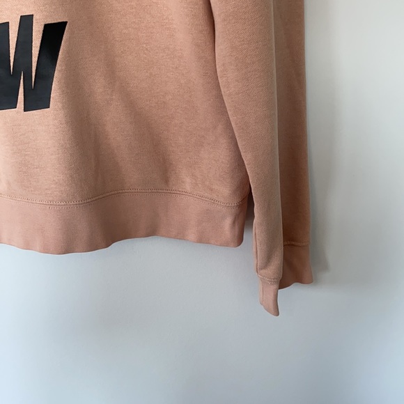 Monki Salmon Pink Graphic Slogan Crewneck Sweater - Picture 4 of 16